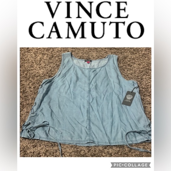 Vince Camuto Tops - Vince Camuto Sleeveless Blue Tank Top